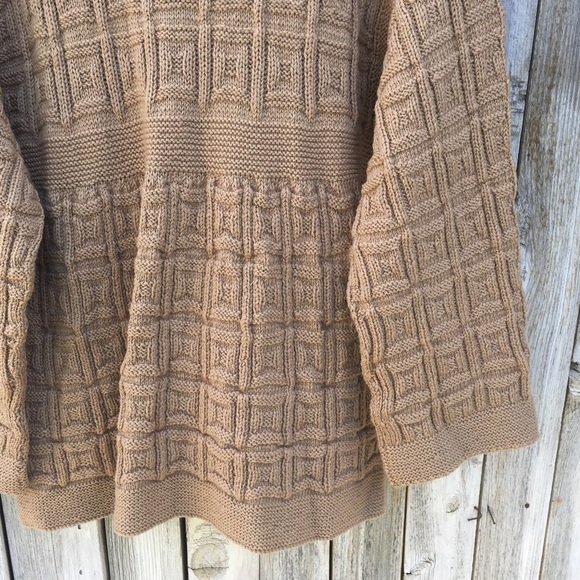 Marion Foale Handknit Wool Cardigan Camel Tan XL - Picture 11 of 15